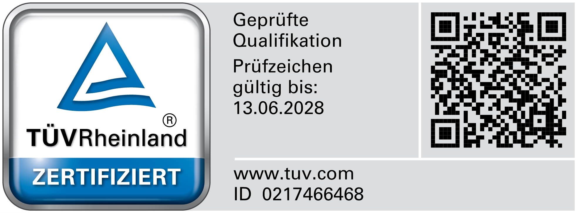 TÜV Rheinland zertifiziert